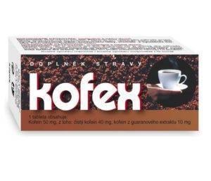 Kofex (kofeinové tablety)
